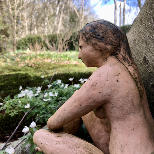 Gartenskulptur im Garten