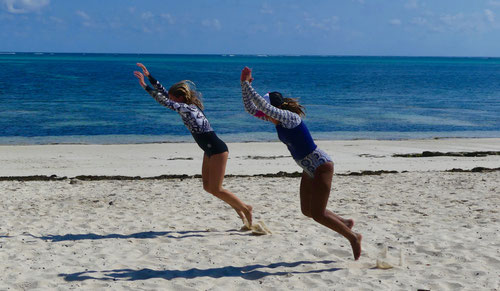 Pro surfers Leonor Fragoso & Valeria Peconi  Photo Rita Durães