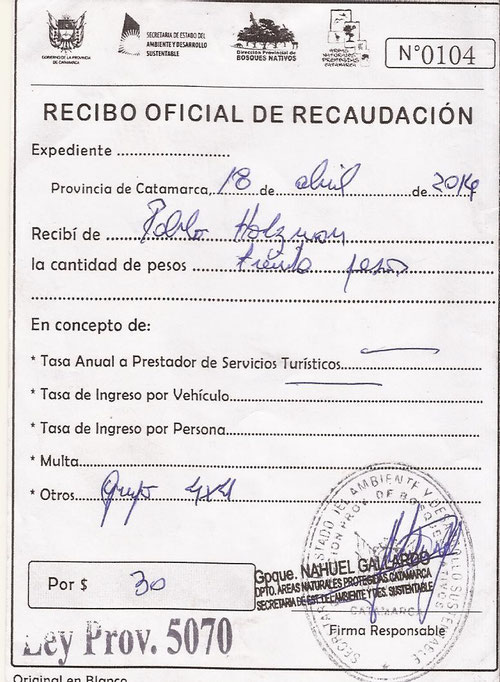 El Sr. Nahuel Gallardo fue quien estuvo con nosotros y esperamos que este pequeño aporte nuestro, ayude a la difusión de algo de lo que tendría que encargarse la Pcia. de Catamarca.