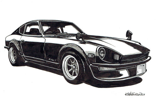 Drawing of Datsun s30