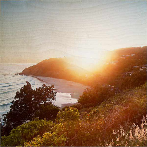 Photo on Timber Sunrise Wategos Byron Bay