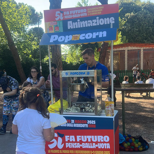 carretto pop corn per feste ed eventi Roma