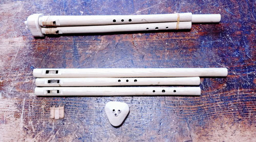 複管笛　トリプルフルート（３連笛）製作中 ~各部の加工が完了～