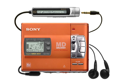 希少】SONY WALKMAN MDプレイヤー MZ-R50 オレンジ 希少】SONY