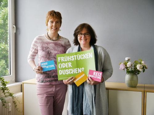 v.l. Nicole Krüger LVS & Silke Rothenburger von der Werbeagentur grüner Bereich GmbH