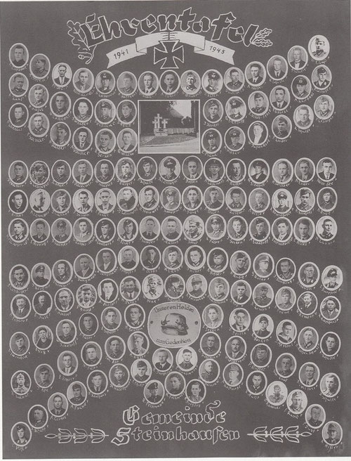 Ehrentafel Steinhausen 2.WK 1939-1945