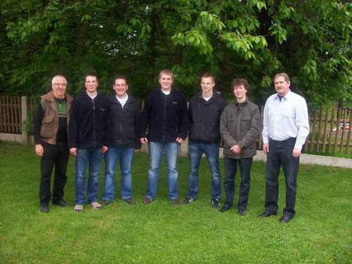 v.l.: Berthold Willeke, Markus Nillies, Daniel Vollmer, Dominik Vollmer, Marvin Zumdick, Alexander Gerken und Martin Dirks