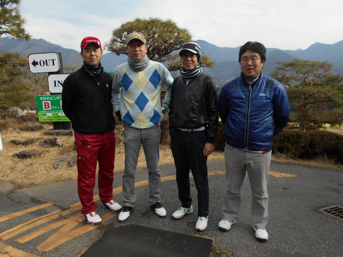 足利カントリークラブでお客様とプレー