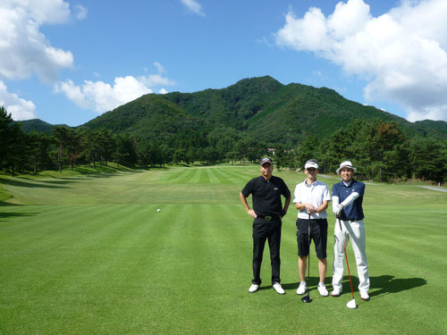 足利カントリークラブでお客様とプレー！