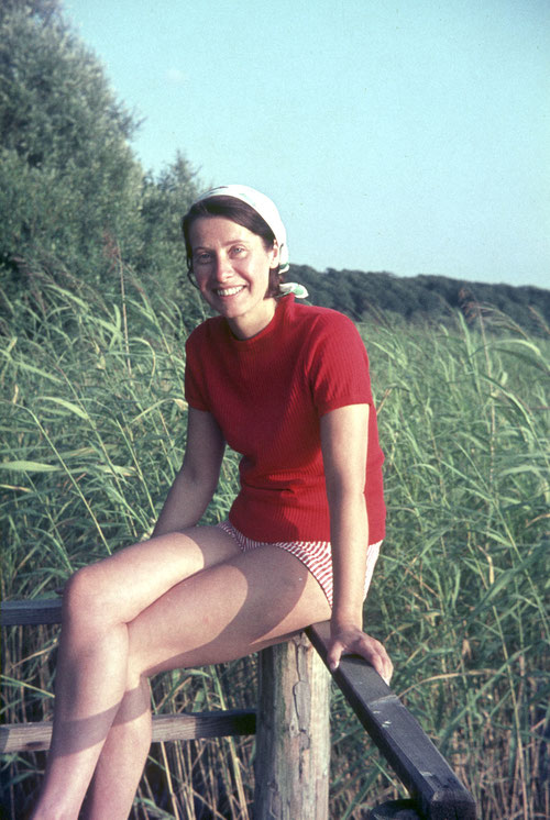 Helga Ruge am Kleinen Plöner See, undatiert