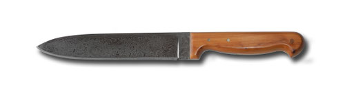 Kochmesser, Damast 588 Lagen, Heft Eibe