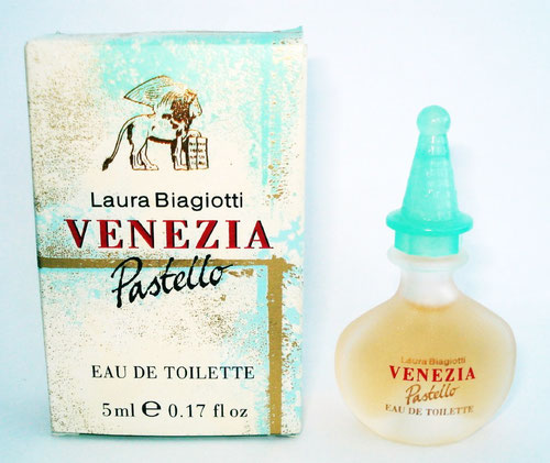 VENEZIA - PASTELLO MINIATURE EAU DE TOILETTE 5 ML, AVEC BOUCHON POINTU VERT CLAIR