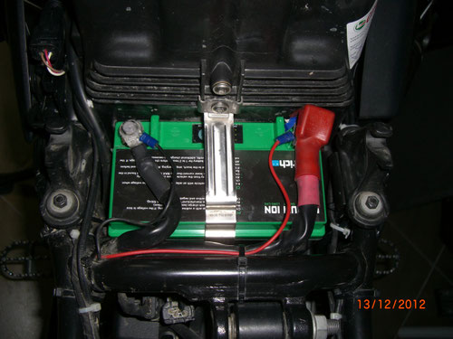 La batteria montata
