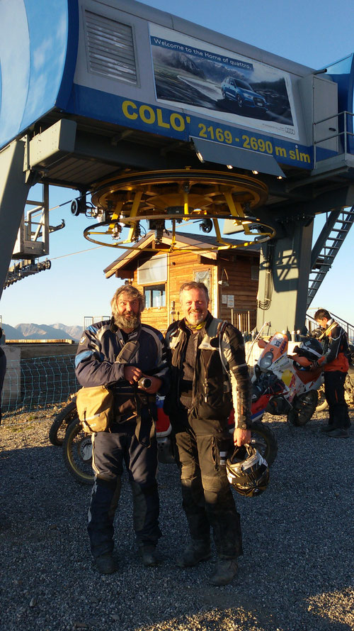 In compagnia del mitico giornalista, Mario Ciaccia al rifugio Fraiteve