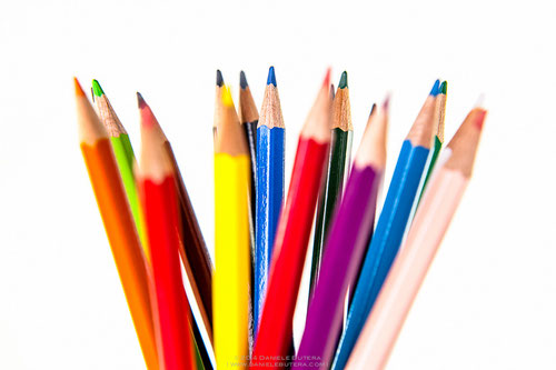 Colori, Colours, Pencil, Matite, White 