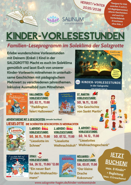 Kinder-Events in der Salzgrotte Hagen - Gesundheit mit kindgerechter Förderung und Unterhaltung