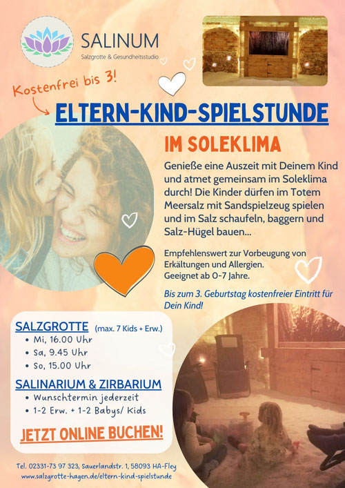 Kinder-Spielstunde in der Salzgrotte Hagen - Gesundheit mit kindgerechter Förderung und Unterhaltung