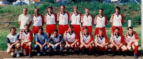 hinten v.l.: Horst Wagner (Vorsitzender), H.G.Jäger, A.Wagner, H.D.Füßenich, H. Bernges, R. Gaul, J.Stoll, M. Wagner, vorne v.l.: M.Seelig, A.Grauel, W.George, J.Hub, H.Müller, B.Leipold, H.Strott,  H.Seelig, R. Larbig