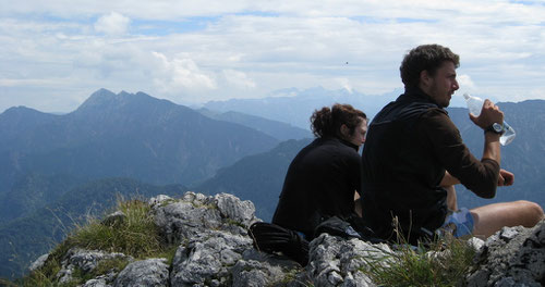 Panoramablick auf dem Gipfel