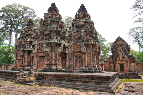 Die hinteren Anlagen des Banteay-Srei-Tempels