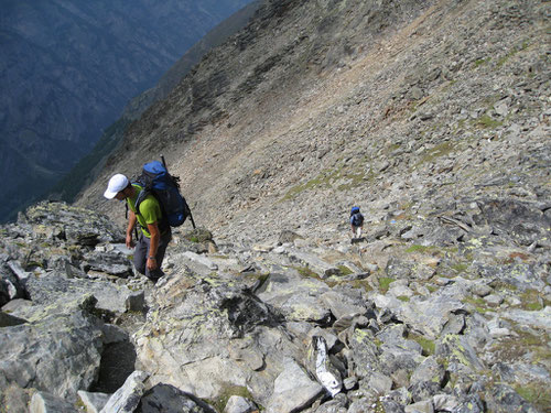 Letzter Aufstieg vor der Domhütte