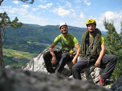 Beim Ausstieg des Pic de Crémines