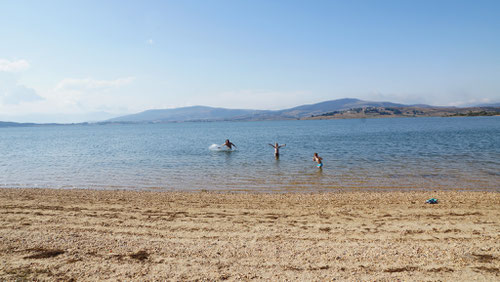 Baden im Ebro Stausee.