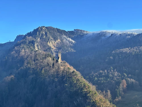 2025/12: Burgruine Waldenburg mit Kletterparadies Gerstelflue (CH/BL)
