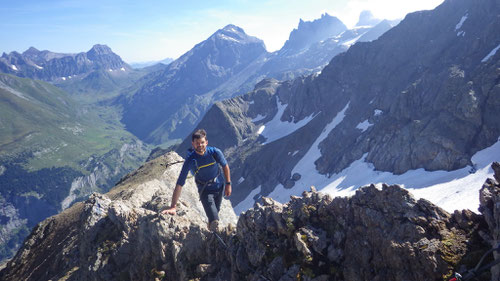 Dominik auf dem Tierberg-Grat.