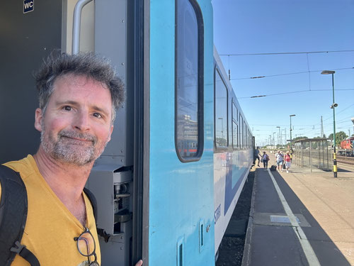 Mein Zug nach Budapest.