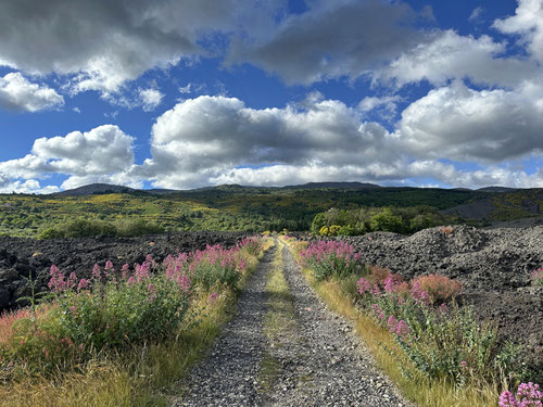 Auf dem Weg zur Piano Provenzana im Etna-Naturschutzpark.