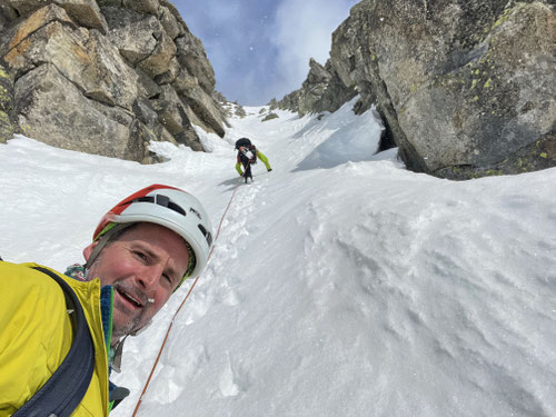 2021/03: Im West Couloir des Piz Tiarms (CH/UR)