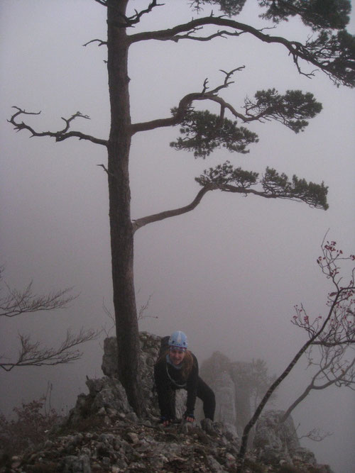 Die Kletterfrau die aus dem Nebel kam