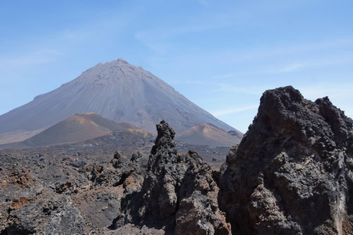 Der Pico do Fogo mit seiner skurrilen Lavalandschaft