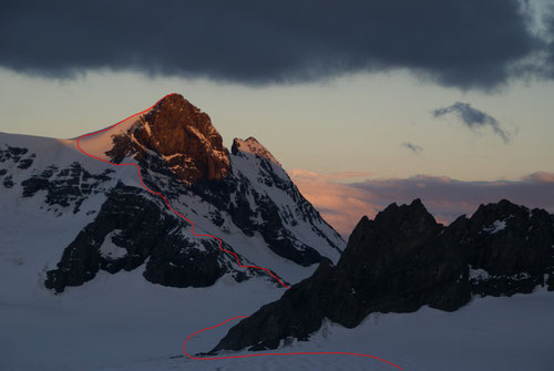 Unsere Route aufs Schärhorn