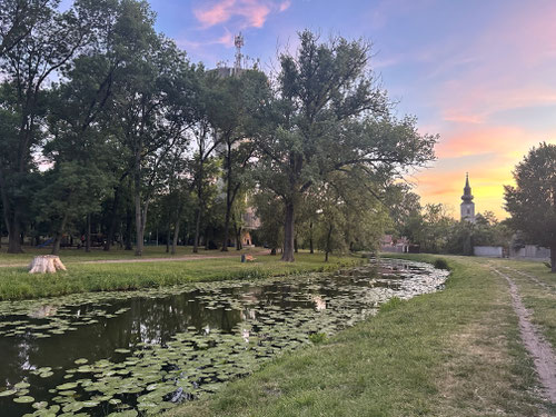 Abendstimmung in Jászfelsőszentgyörgy