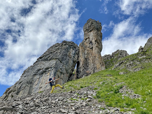 Olli nach geglückter Tour am Bettlerstock.