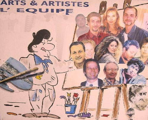 L'aventure il y a 20 ans d'Arts et Artistes, le bureau et les professeurs. Ambiance et professionnalisme assuré ....