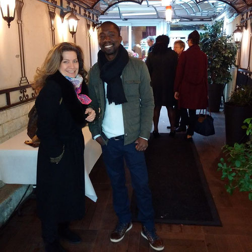 Tiassé de Pol'art et Anne-Claire d'Arts et Artistes au vernissage de la boutique éphémère
