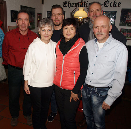 v.l.n.r.: H.H. Fehlhaber, A. Ortmann, T. Jeschke, C. Lorenz, B. Brandt, B. Lorenz (Februar/2018)