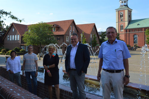 Die Jury (von links): Detlef Bornhorst, Henning Trenkamp, Nicki Rösener, Bürgermeister Tobias Gerdesmeyer und Hermann Fahling