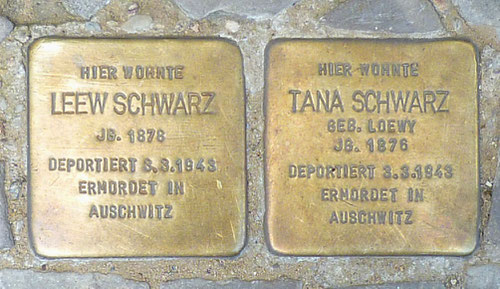 Stolpersteine für Leew und Tana Schwarz © Diana Schaal