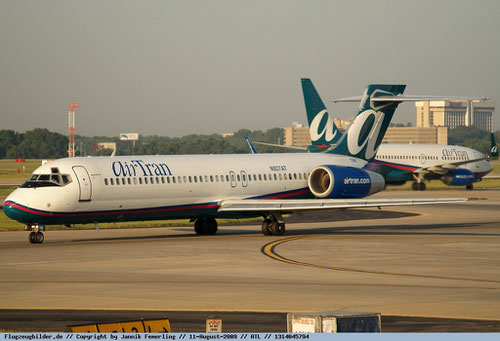 Bald Vergangenheit: die Boeing 717 im Farbkleid der AirTran/Courtesy: Jannik Femerling