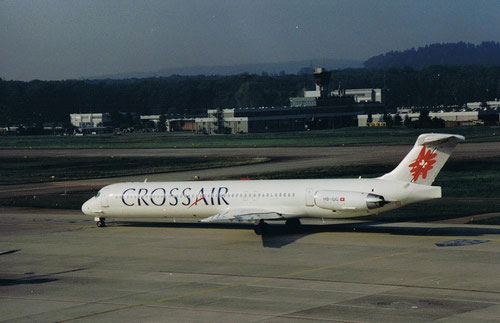 Crossair MD-83 in Zürich/Courtesy: Norbert Hahn