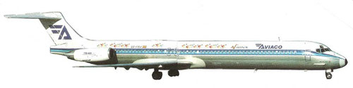 MD-88 der Aviaco/Courtesy: Aviaco