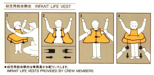 Ausschnitt aus einer Safetycard für die MD-81 der JAS/Courtesy: JAS Japan Air System