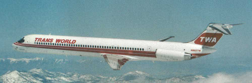 MD-82 der TWA/Courtesy: McDonnell Douglas