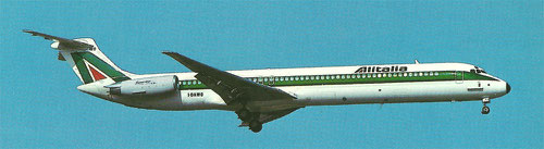 Postkarte mit einer MD-82