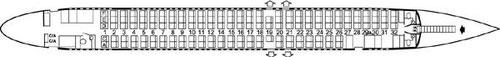 Kabinenplan mit 141 Sitzplätzen/Courtesy: SAS