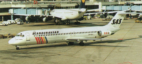 Douglas DC-9-41 im Farbkleid ab 1983/SAS